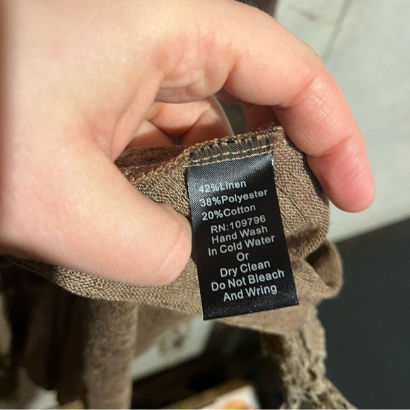 Pretty Angel Top Brown Floral Button Fairy Core Lace Gypsy Festival Whimsigoth - Picture 7 of 11